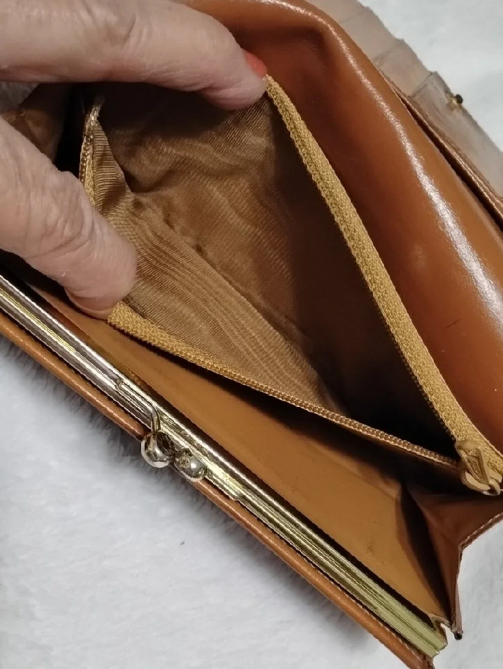 CELINE Macadam Continental Luxury Wallet! Lovely Brown & Tan Vintage Leather!